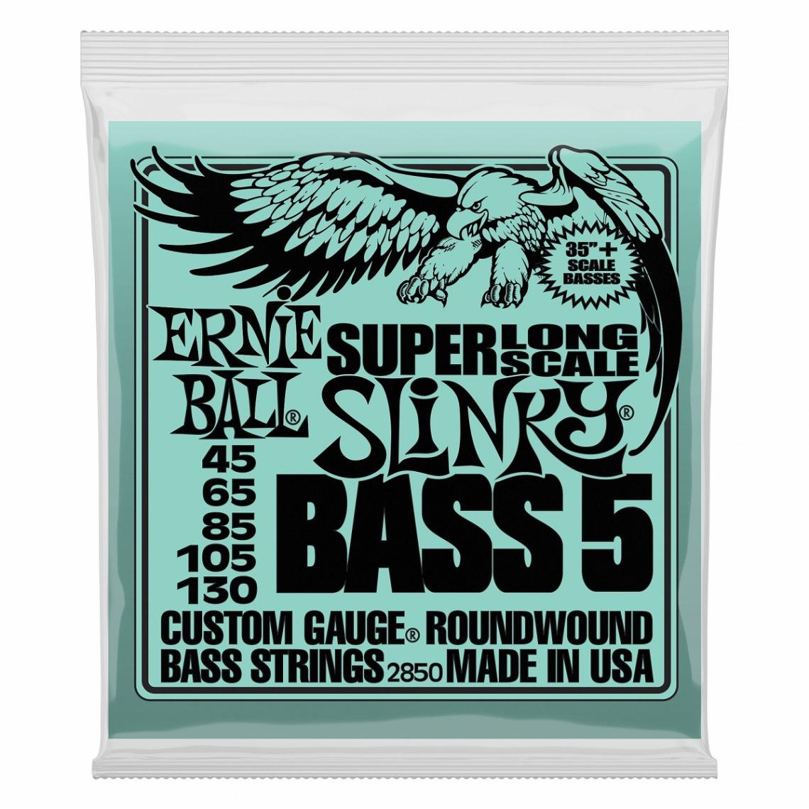 ERNiE BALL / #2850 SUPER LONG SCALE SLiNKY BASS 5 45-130 Super Lone Scale 5-Strings ベース弦