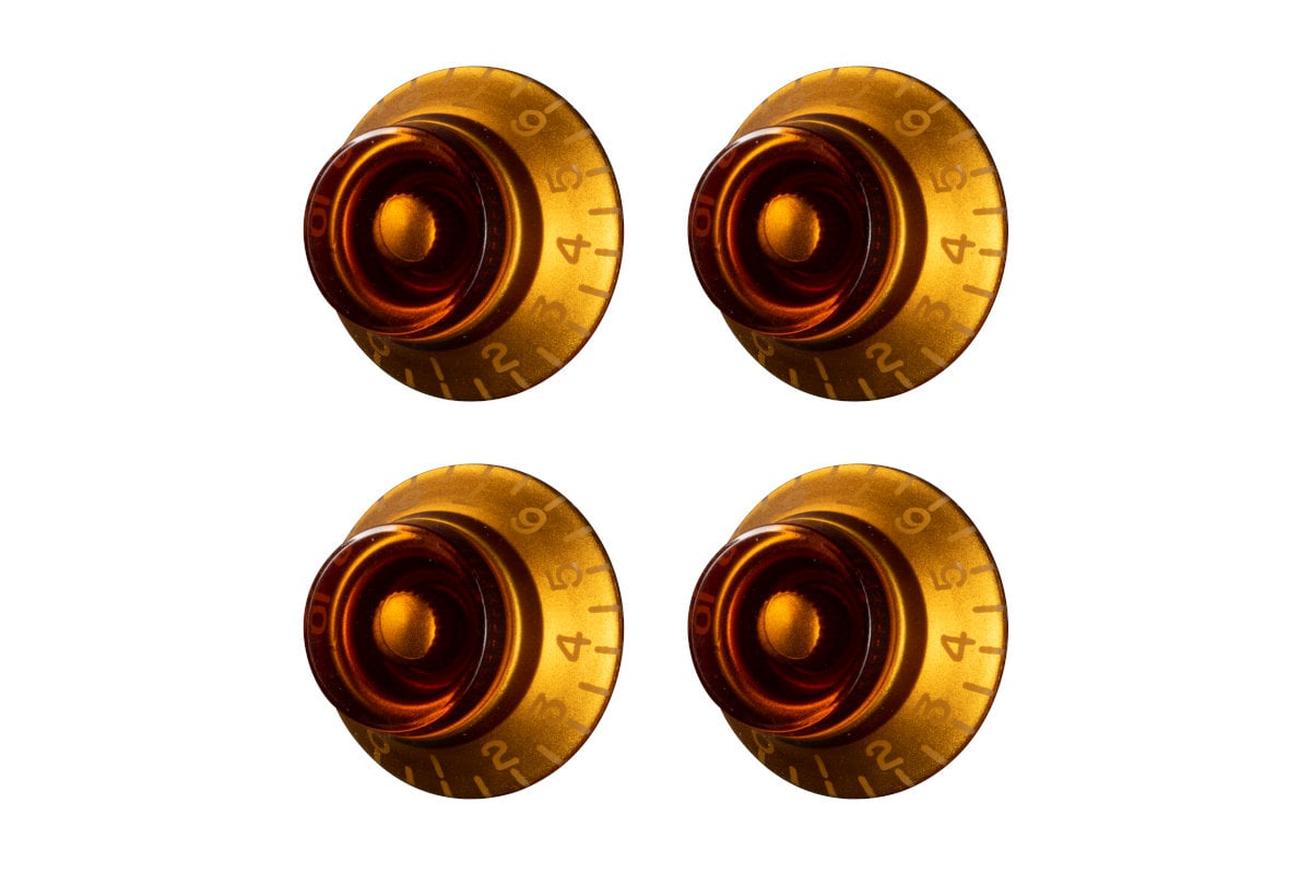 Gibson / PRHK-030 Top Hat Knobs Set Amber | その他パーツ 