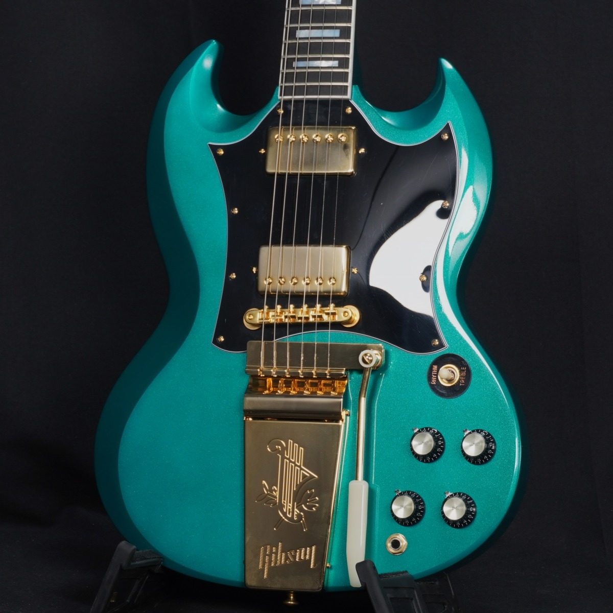 Gibson Custom / Hand Picked Historic Collection 1963 SG Custom w/Bat Wing Pickguard Gloss Metalic Sea Green【SN 502823】