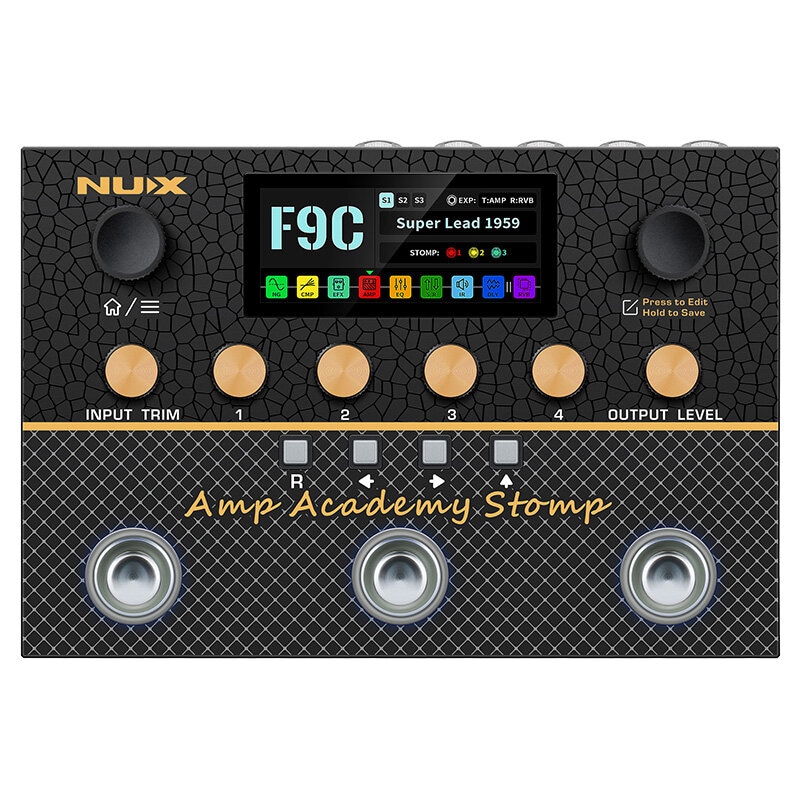 アンプシミュレータとキャビネットIR内蔵] NUX / Amp Academy Stomp