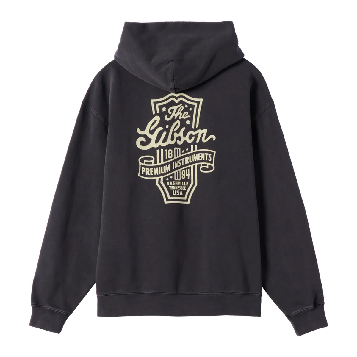 Gibson / GA-HOOD-PREM-BLK-LG Premium Instruments Hoodie (Black