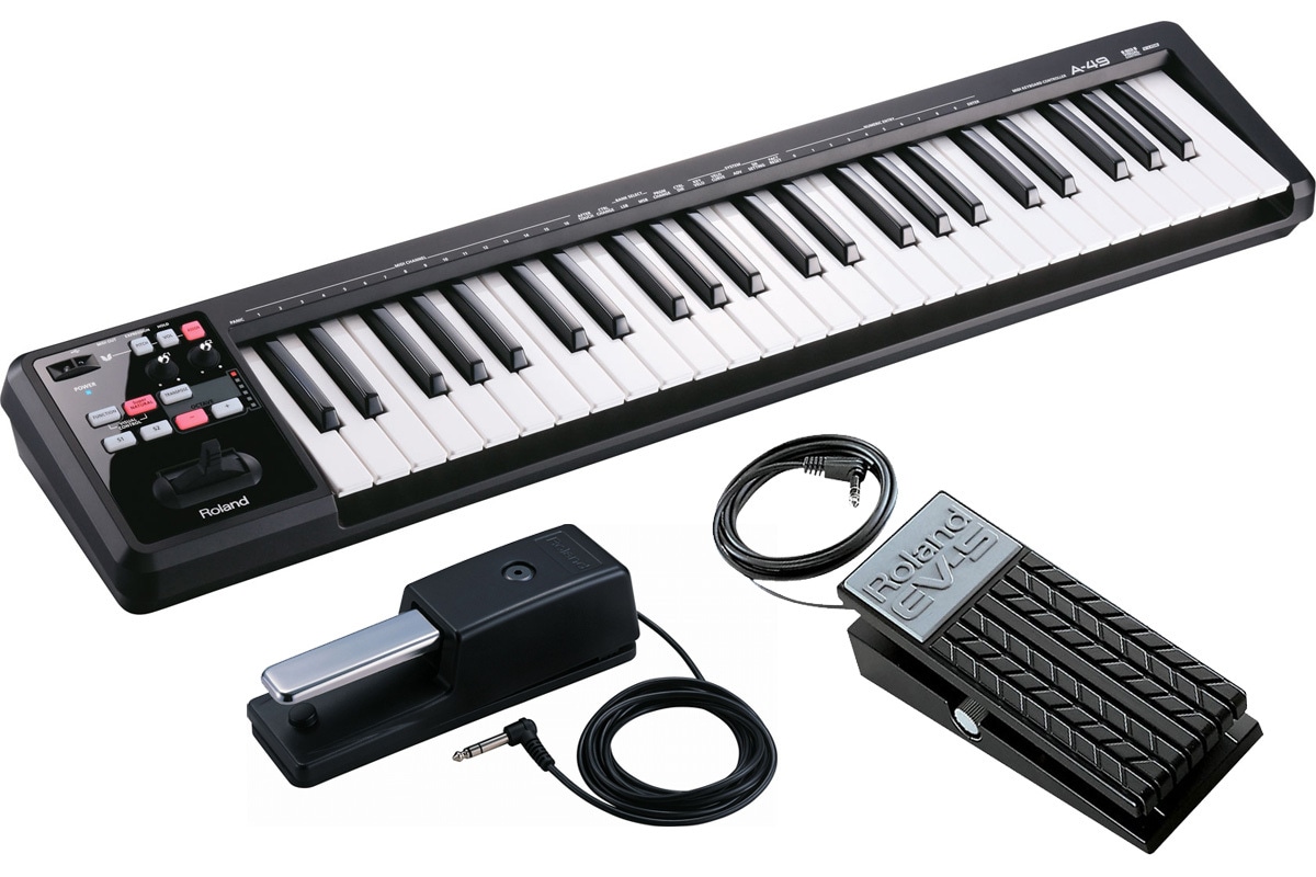 Roland / A-49 BK ダンパーペダル(DP-10)＆エクスプレッションペダル(EV-5)セット【渋谷店】