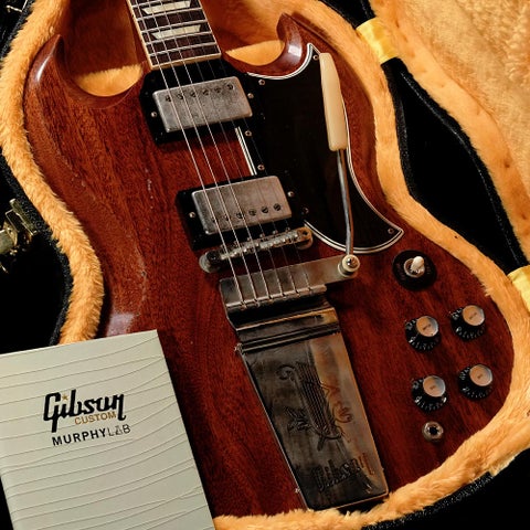 Gibson Custom / 1964 SG Standard With Maestro Vibrola Faded Cherry Heavy Aged(重量:3.56kg)【S/N:505324】【渋谷店】《長期展示品チョイキズアウトレット特価》《渋谷店セール》