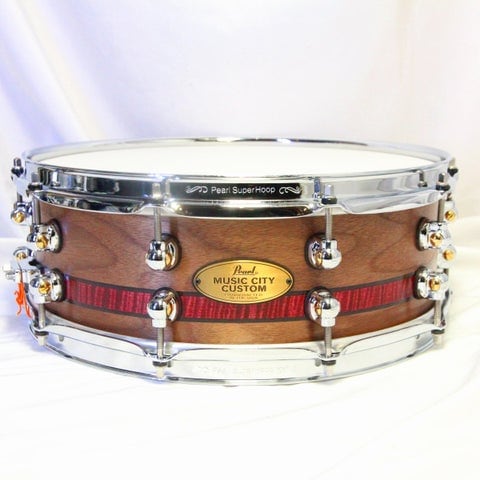 PEARL / MCCW1450S/C ＃1013 MUSIC CITY CUSTOM USA Solid Walnuts Snare Drum 14×5 店頭展示品限り特価【池袋店】