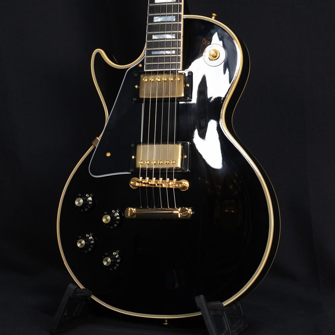 Black Les Paul Customエレキギター Epiphone Les Paul Custom Ebony エレキギター 初心者14点セット【VOX
