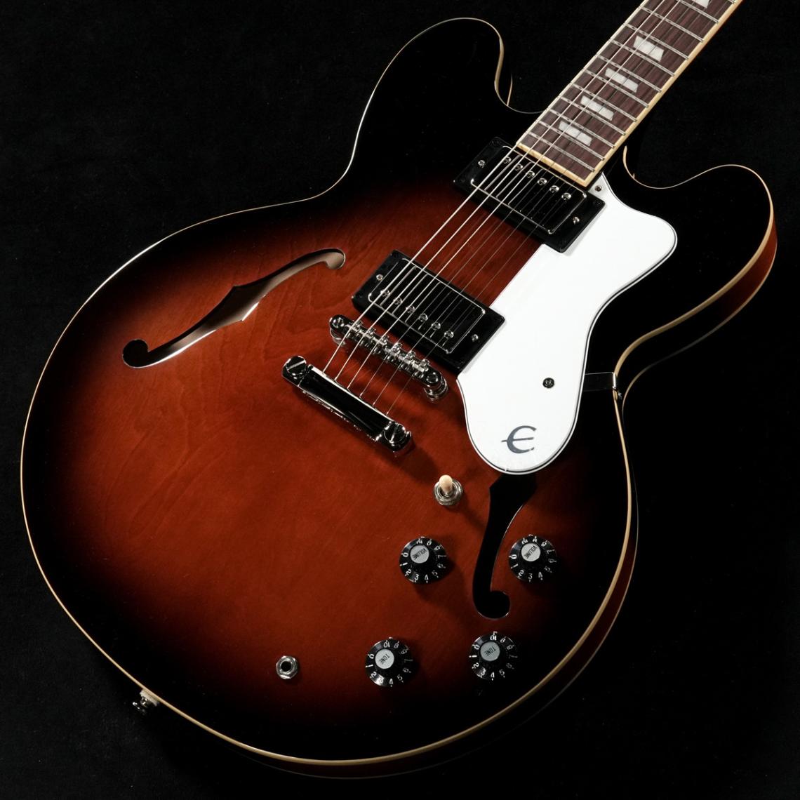 Epiphone / Bonehead Riviera Dark Tobacco Sunburst(重量:4.07kg)【S