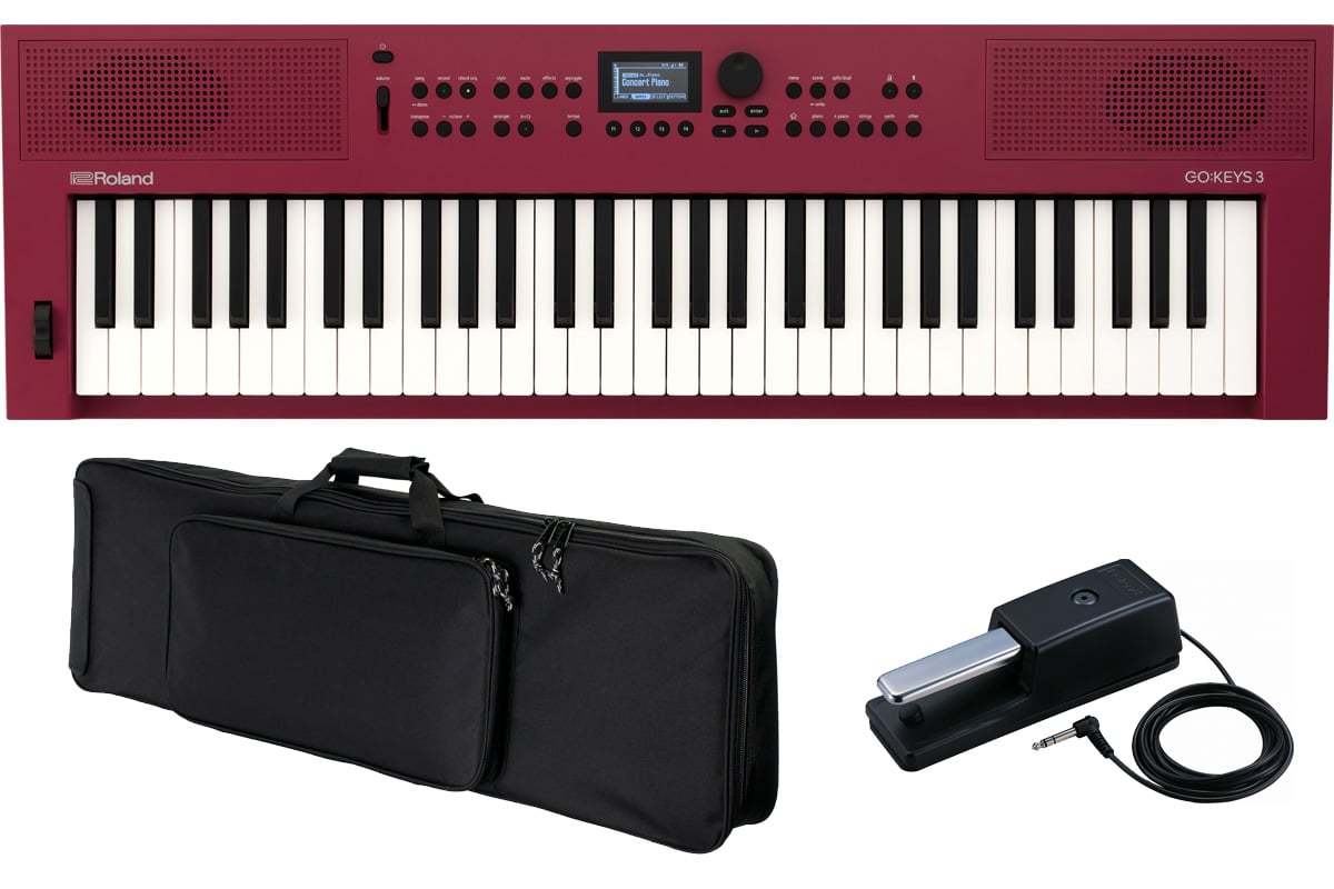 Roland / GOKEYS3-RD (GO:KEYS 3) キャリングバッグ＆ダンパーペダル 