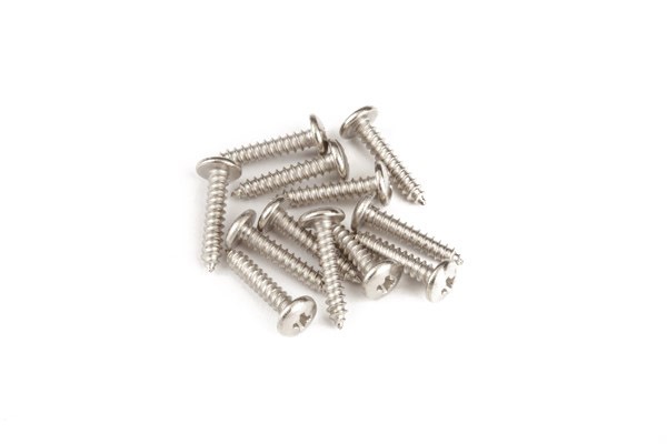 Fender / 001-9672-049 Control Plate Mounting Screws, Truss Head Sheet Metal (3 X 1/2")