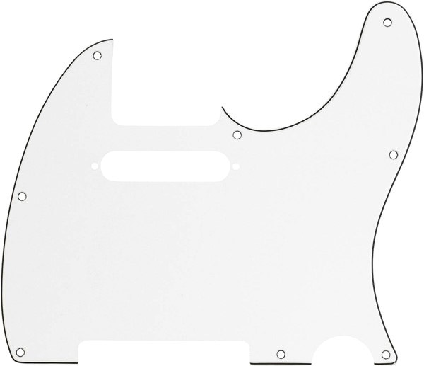 Fender / 8-Hole Mount Multi-Ply Telecaster Pickguards Parchment, 3-Ply
