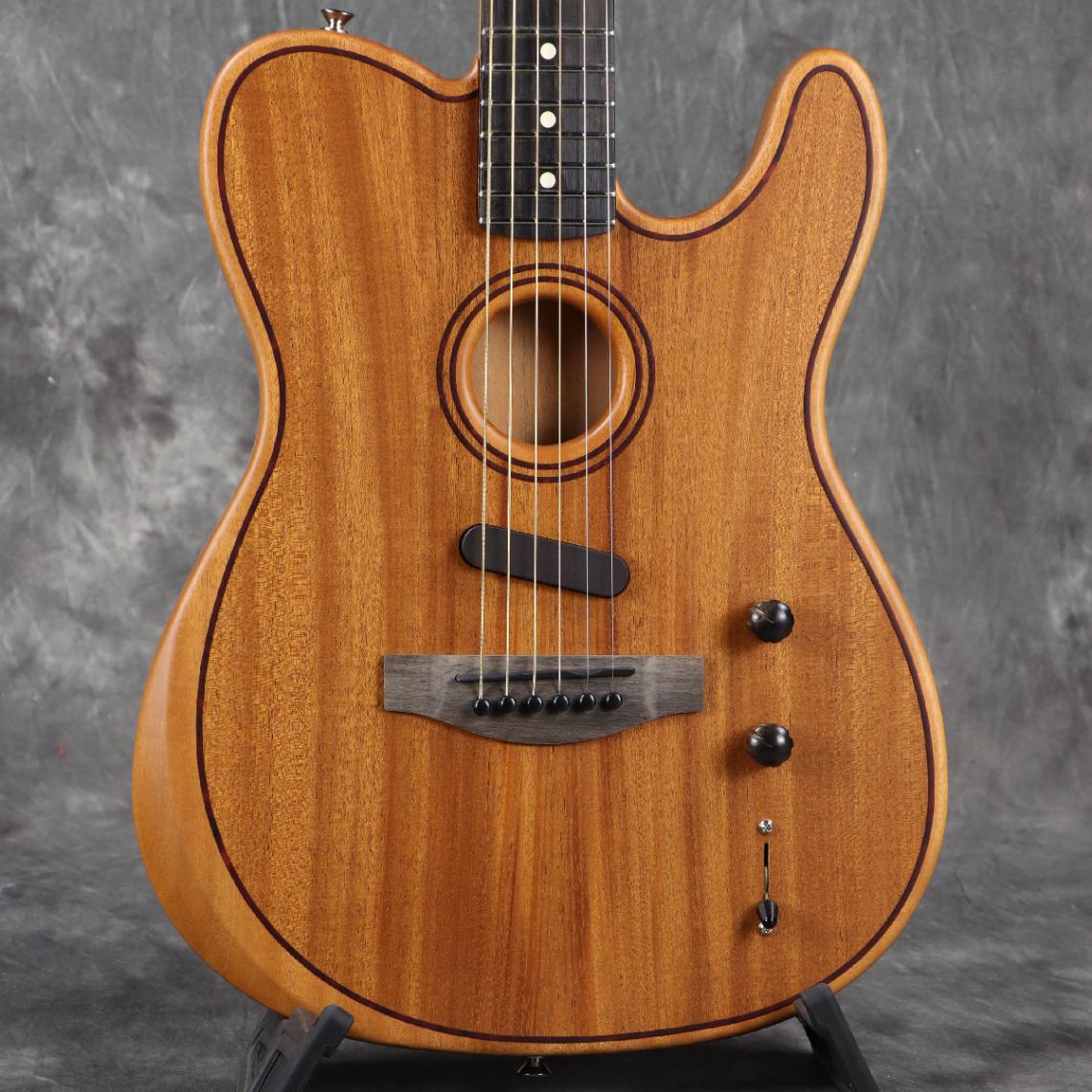 Fender / American Acoustasonic Telecaster All-Mahogany Ebony Fingerboard Natural フェンダー【2.28kg】[S/N US253050A]