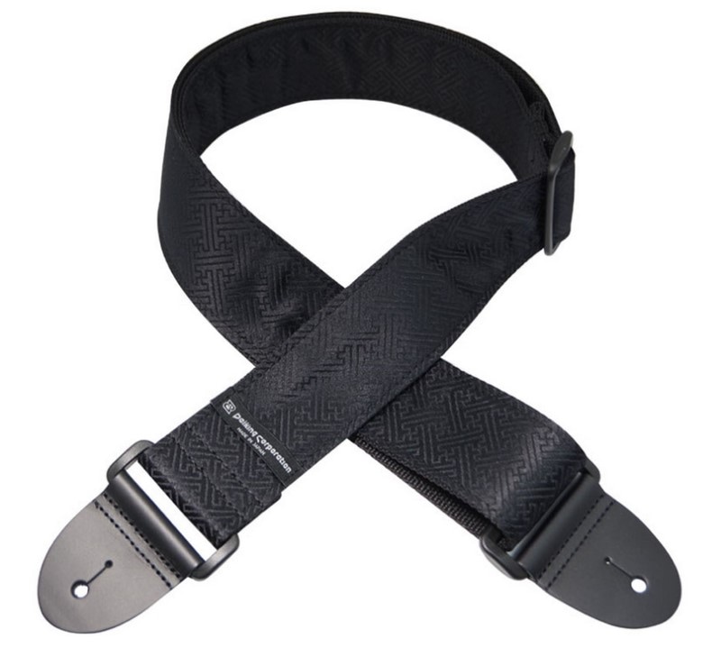 Daiking Corporation / DGS-JM032 SYBK 地紋織黒 ギターストラップ