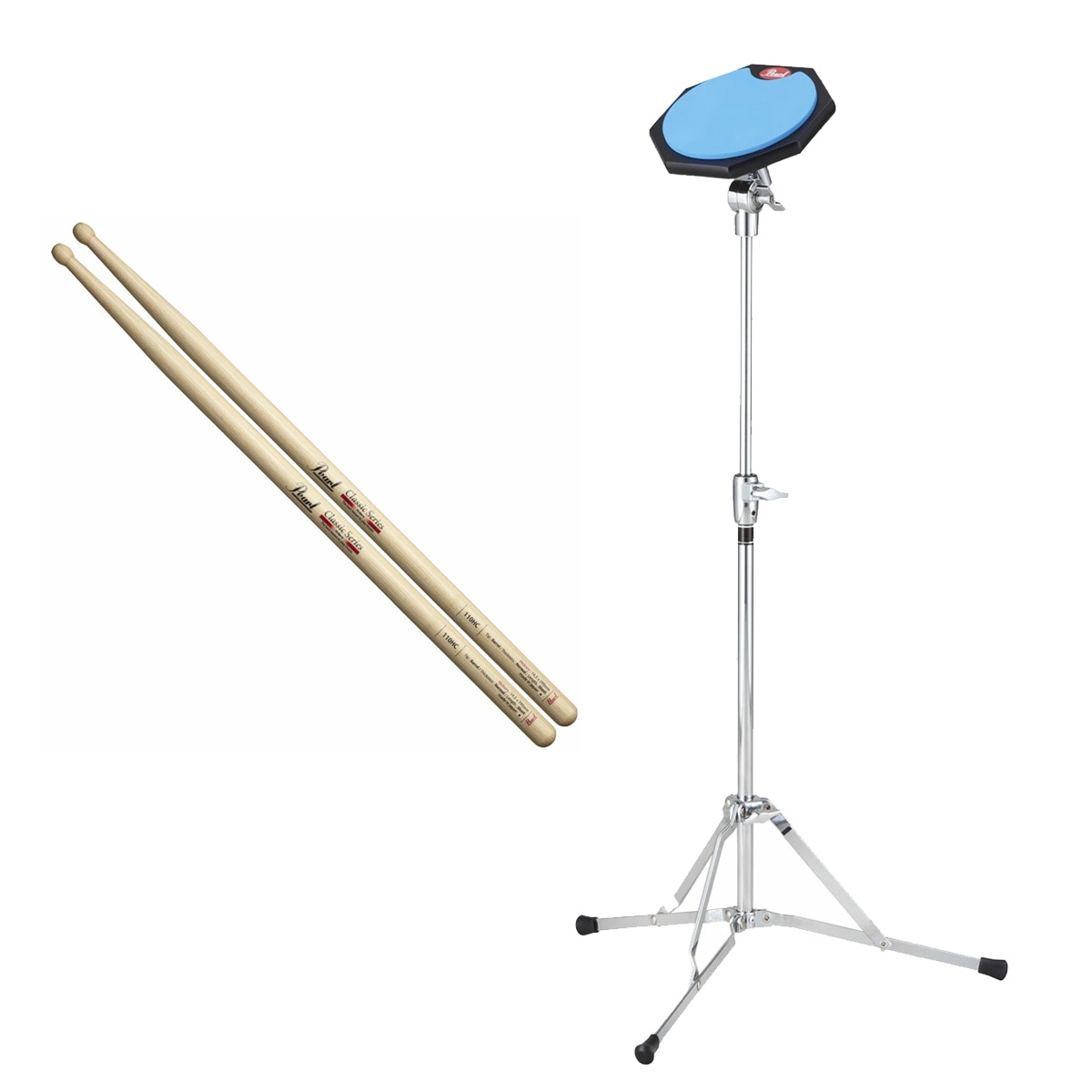 Pearl / TP-6N ドラムトレーニングパッド ドラムスティック110HCセット