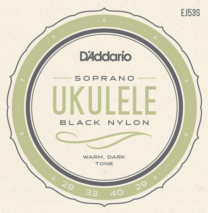 D'addario / EJ53S Pro-Art Rectified Black Nylon Soprano Ukulele Strings【渋谷店】