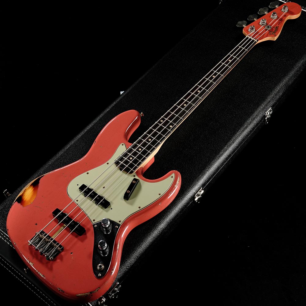 中古】Fender Custom Shop / MBS 1962 Jazz Bass Aged Fiesta Red 3