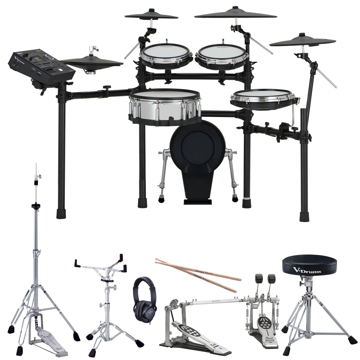 Roland / TD516 PEARLツインペダルを採用したスターターセット