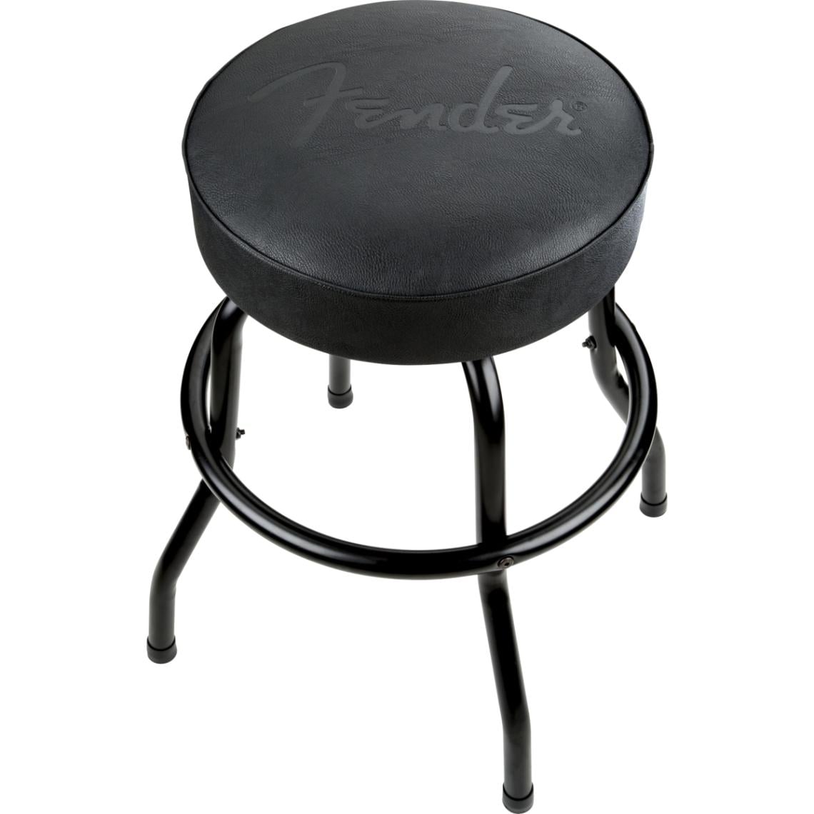 Fender / Embossed Black Logo Barstool Black/Black 24
