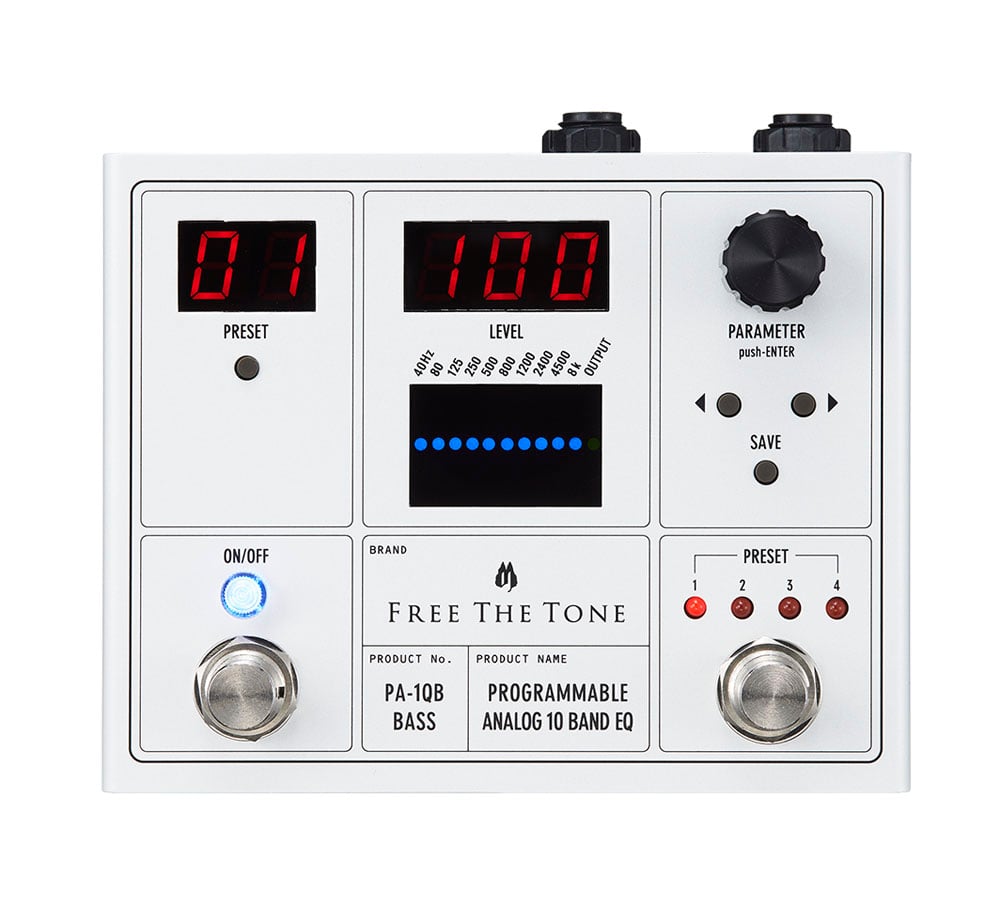 FREE THE TONE PA-1QB ベース用アナログイコライザー FREE THE TONE / PA-1QB PROGRAMMABLE ANALOG 10 BAND EQ ベース用
