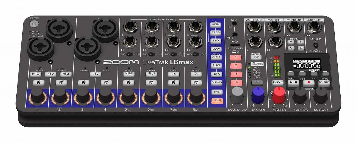 ZOOM / LiveTrak L6max デジタルミキサー＆レコーダー【渋谷店