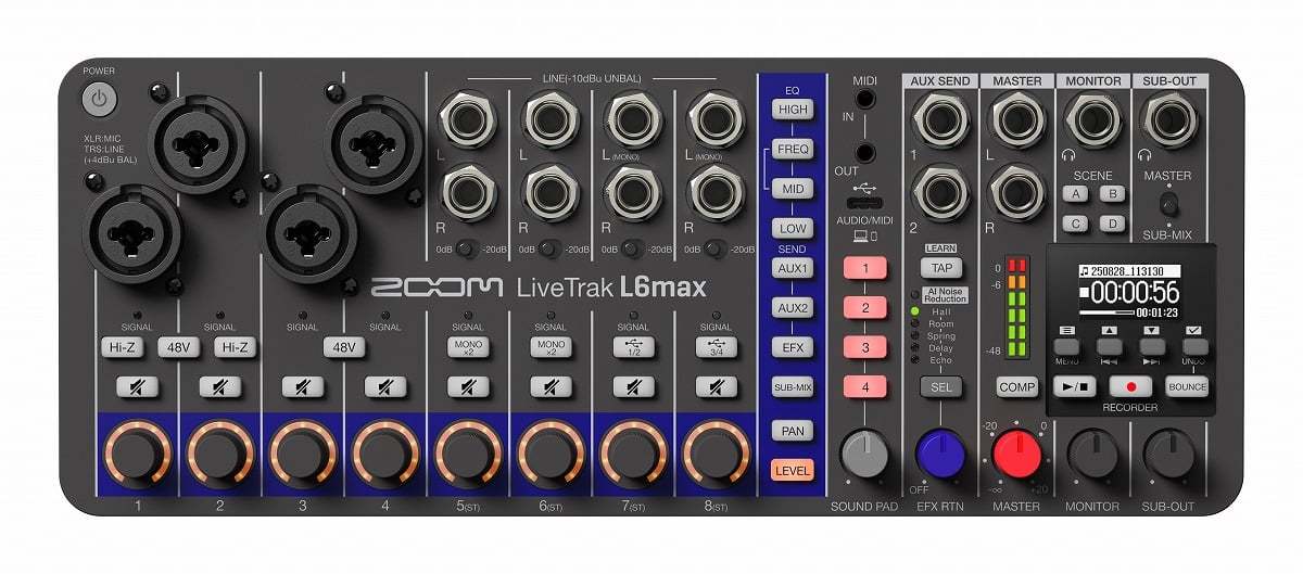 ZOOM / LiveTrak L6max デジタルミキサー＆レコーダー【渋谷店