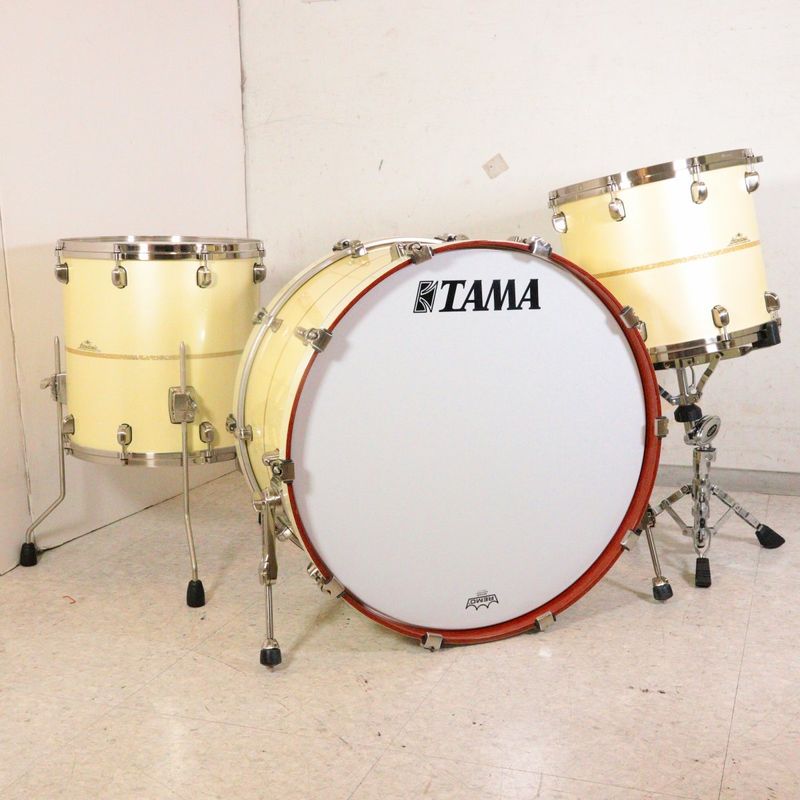 【中古】TAMA / STAR CLASSIC Bubinga 26/15/16 3PCS ホワイトパール w/ダイヤモンドインレイ ハードケース付き  【池袋店】