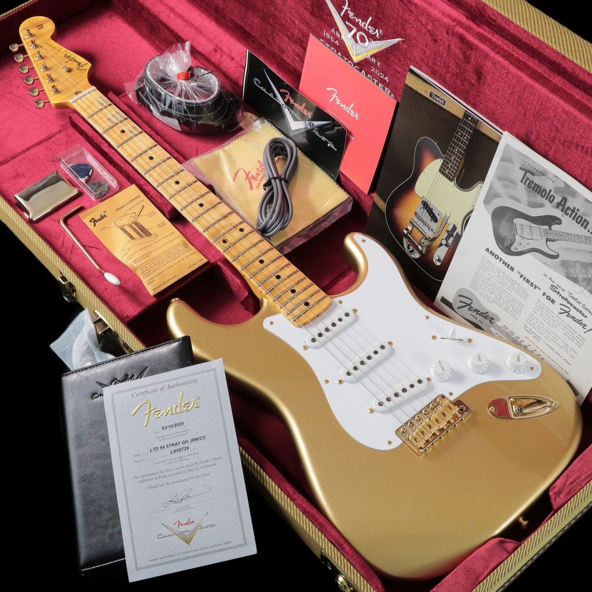 Fender Custom Shop / Limited Edition 1954 Stratocaster Gold