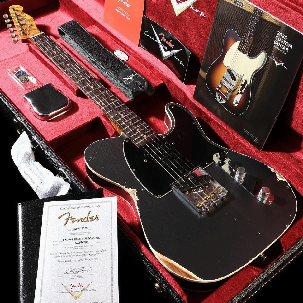 Fender Custom Shop / Limited Edition HS Telecaster Custom Relic Aged Charcoal Frost Metalic【S/N CZ584009】【渋谷店】【11/30値下げ！】【アウトレット】