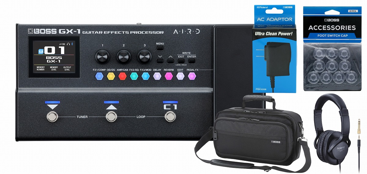 BOSS GX-1 シールド、アダプター、ケース付 新製品】 BOSS / GX-1 Guitar Effects Processor [アダプター(PSA