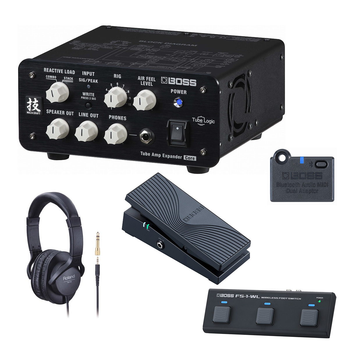 BOSS / WAZA-TAE CORE [自由自在にサウンドメイクワイヤレスセット] FS-1-WL+ EV-1-WL + BT DUAL