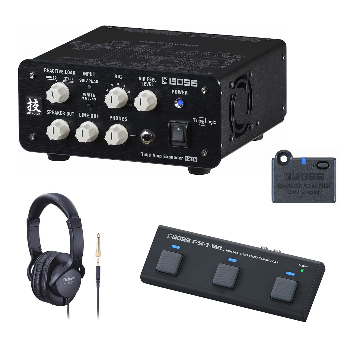 BOSS / WAZA-TAE CORE [自由自在にサウンドメイクワイヤレスセット] FS-1-WL + BT DUAL