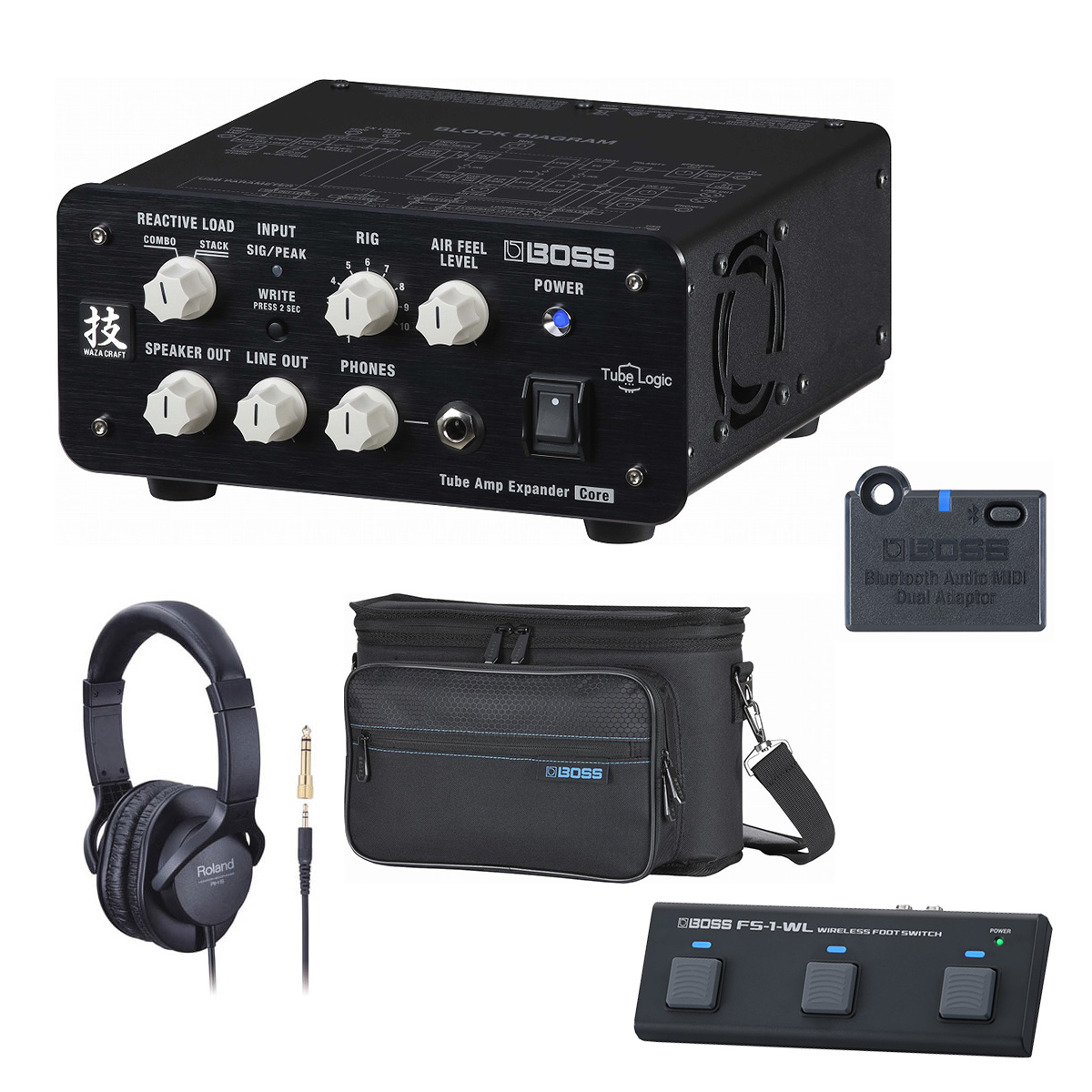 BOSS / WAZA-TAE CORE [自由自在にサウンドメイクワイヤレスセット] FS-1-WL + BT DUAL + VE-22