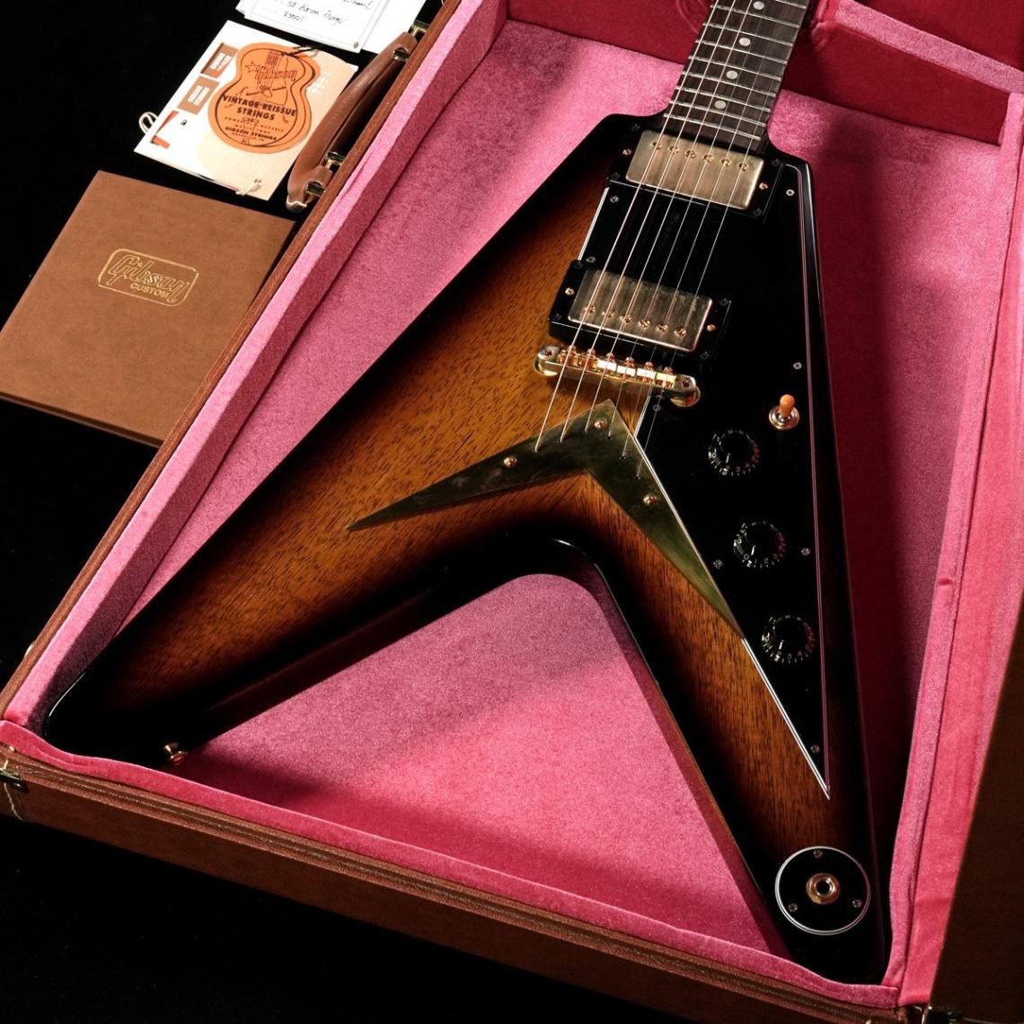 中古】Gibson Custom Shop / 1958 Korina Flying V Black Pickguard