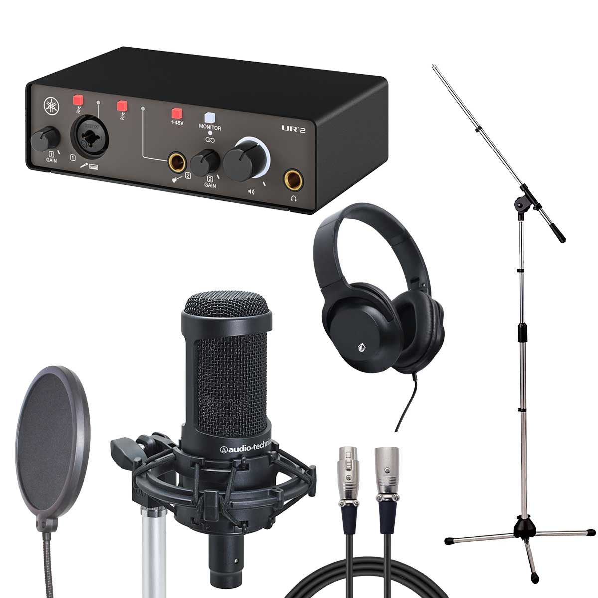 YAMAHA UR12 MK3 Black × audio-technica AT2050 【レコーディングセット】【御茶ノ水本店】