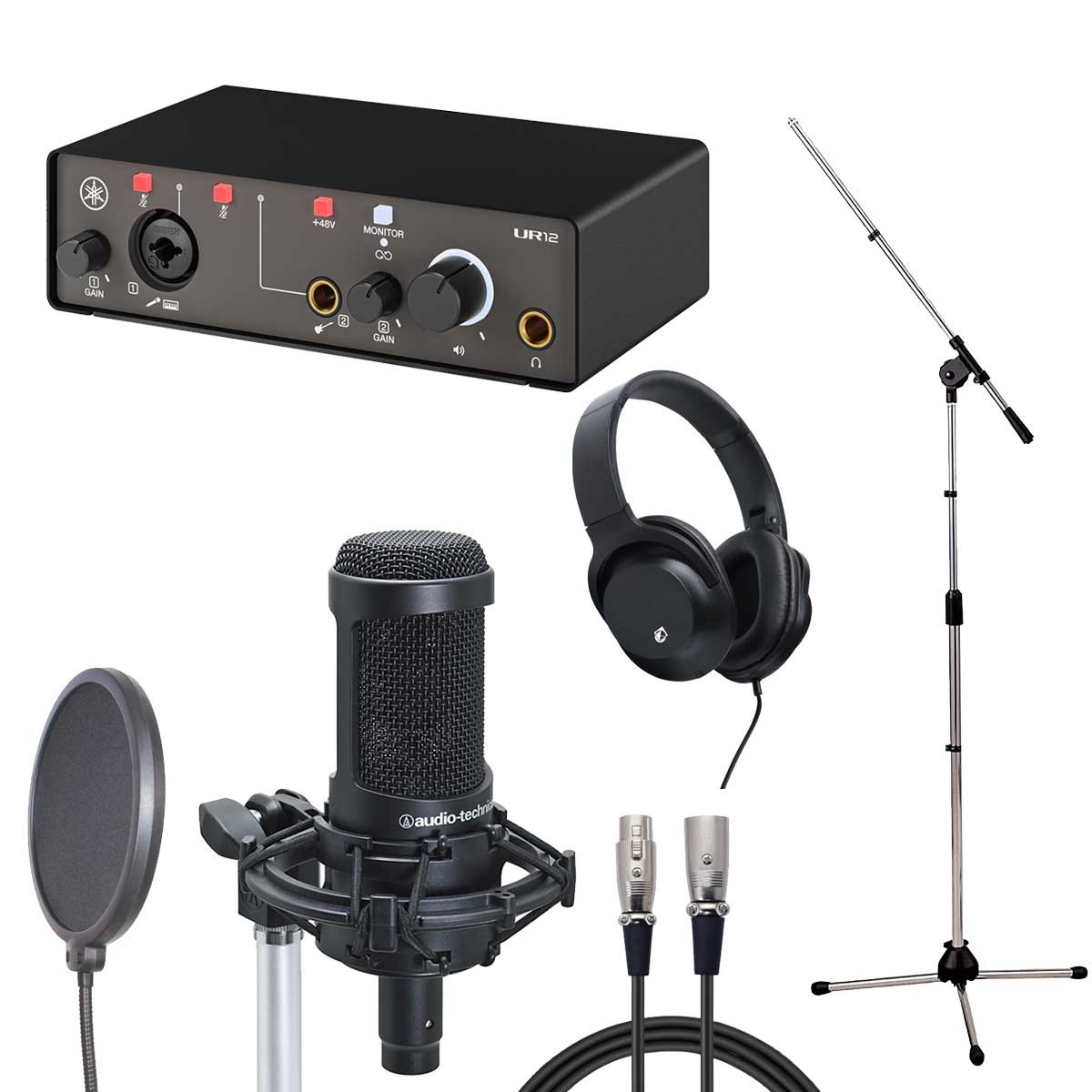 YAMAHA UR12 MK3 Black × audio-technica AT2020 【レコーディングセット】【御茶ノ水本店】
