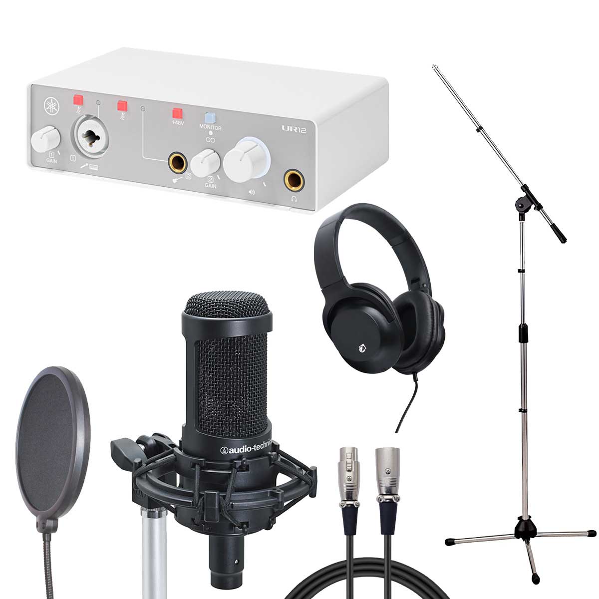 YAMAHA UR12 MK3 White × audio-technica AT2050 【レコーディングセット】【御茶ノ水本店】