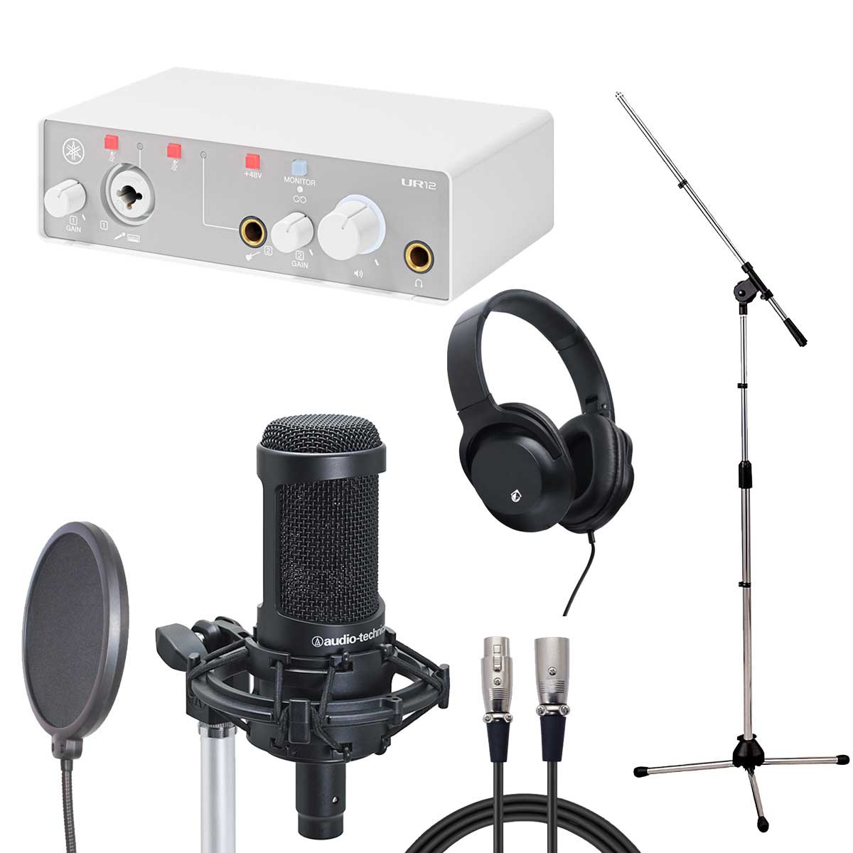 YAMAHA UR12 MK3 White × audio-technica AT2035 【レコーディングセット】【御茶ノ水本店】