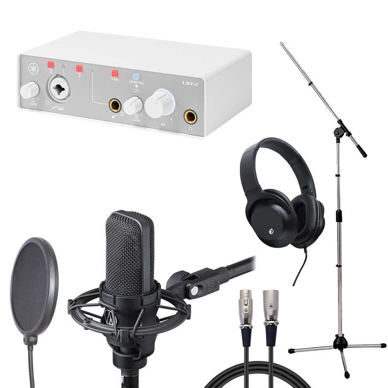 Audio-Technica AT2020 YAMAHA UR12 録音セット YAMAHA UR12 MK3 White × audio-technica AT4040 【レコーディング