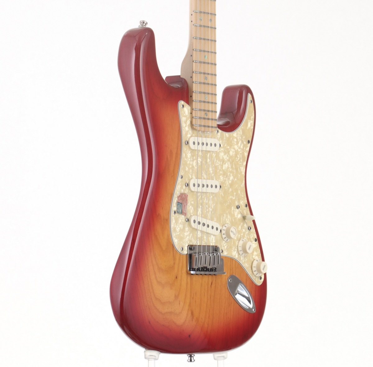 中古】Fender USA / American Deluxe Stratocaster Ash Aged Cherry