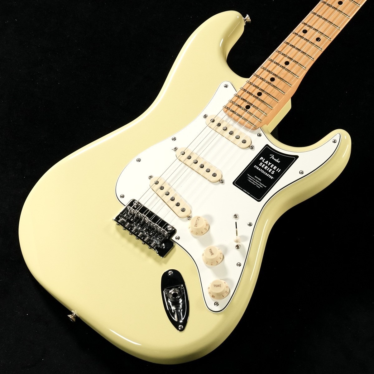 fender player Ⅱ stratocaster ハイアリアイエロー Fender / Player II Stratocaster Maple Hialeah Yellow(重量:3.41kg