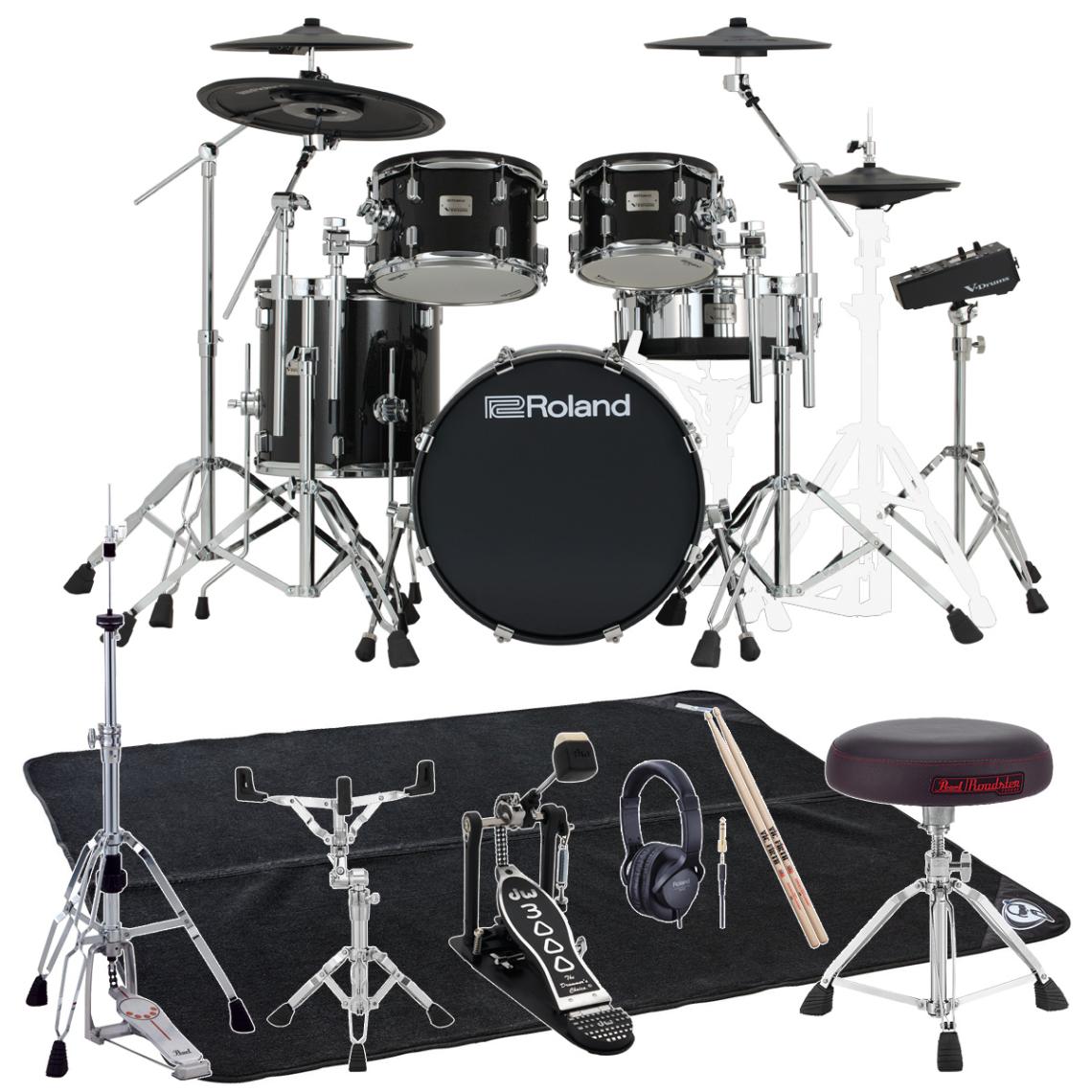 Roland / VAD516 DW3000AキックペダルとPEARL D-1500スローンを採用