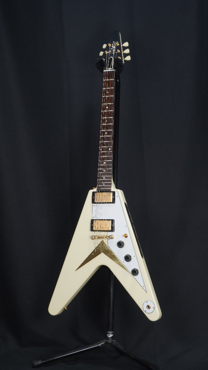 GIBSON CUSTOM / Hand Picked 1958 Korina Flying V VOS Classic White