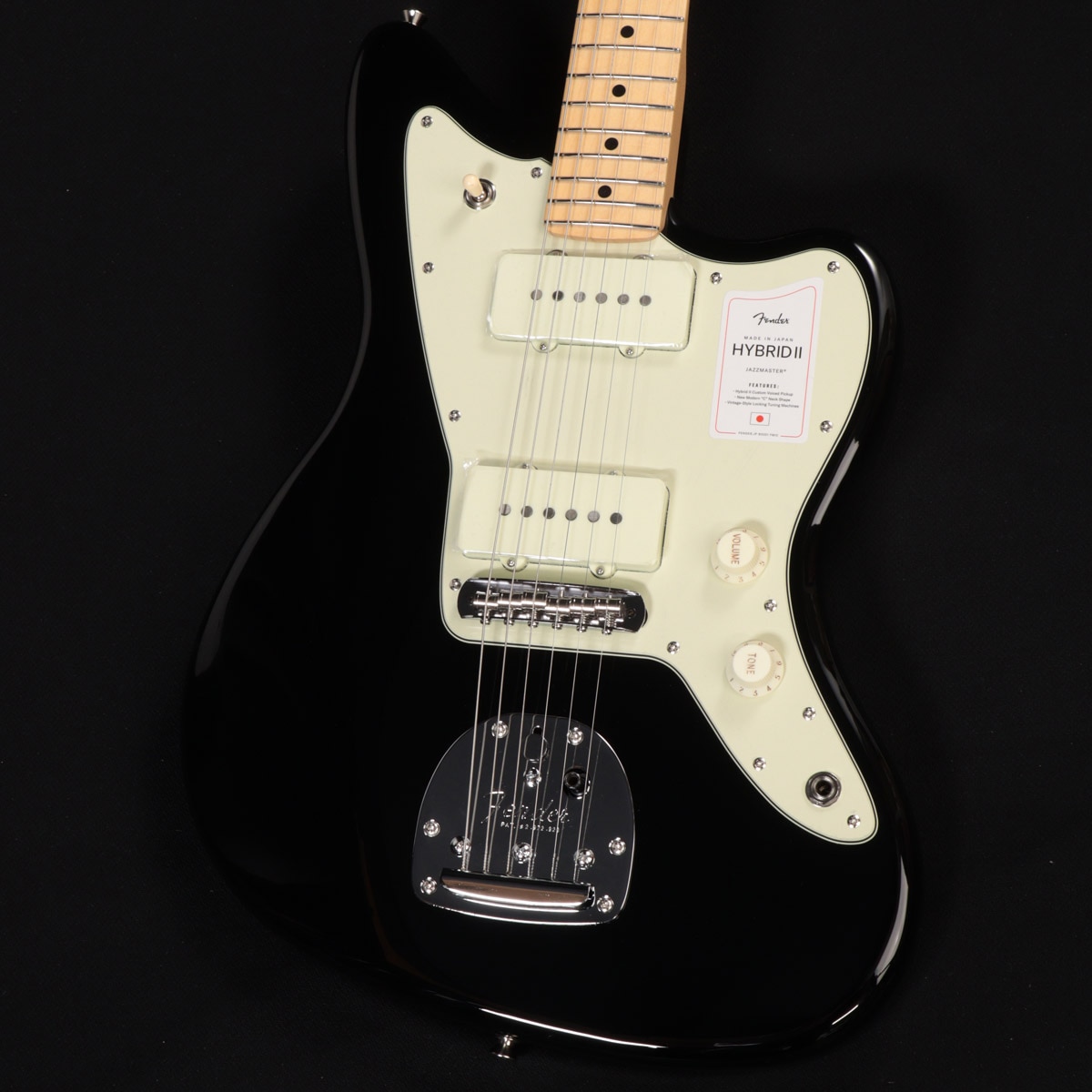 Fender / MIJ Hybrid II Jazzmaster Maple Fingerboard Black ≪S/N