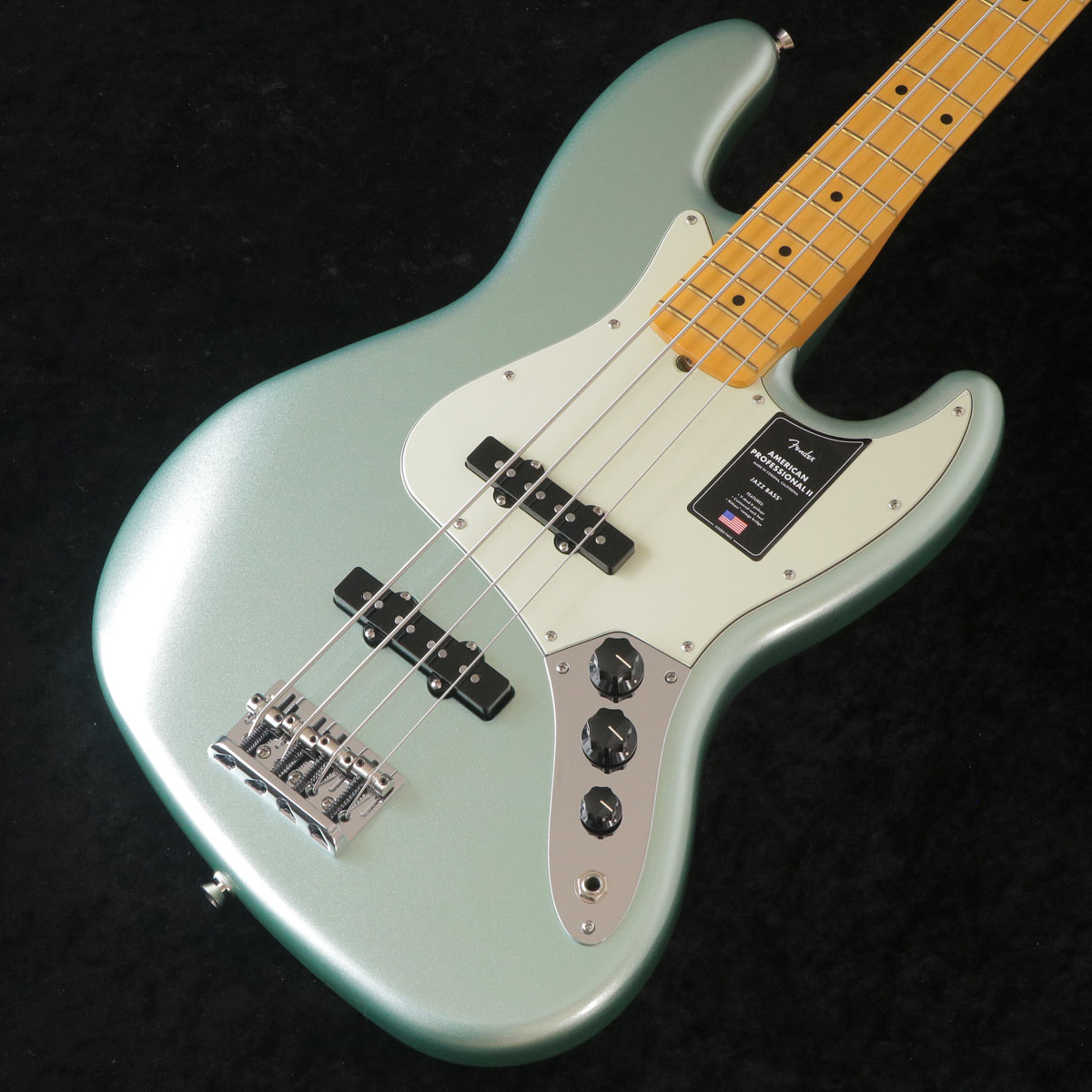 FENDER / American Professional II Jazz Bass Maple Fingerboard Mystic Surf Green(重量:4.36kg） 【御茶ノ水本店】