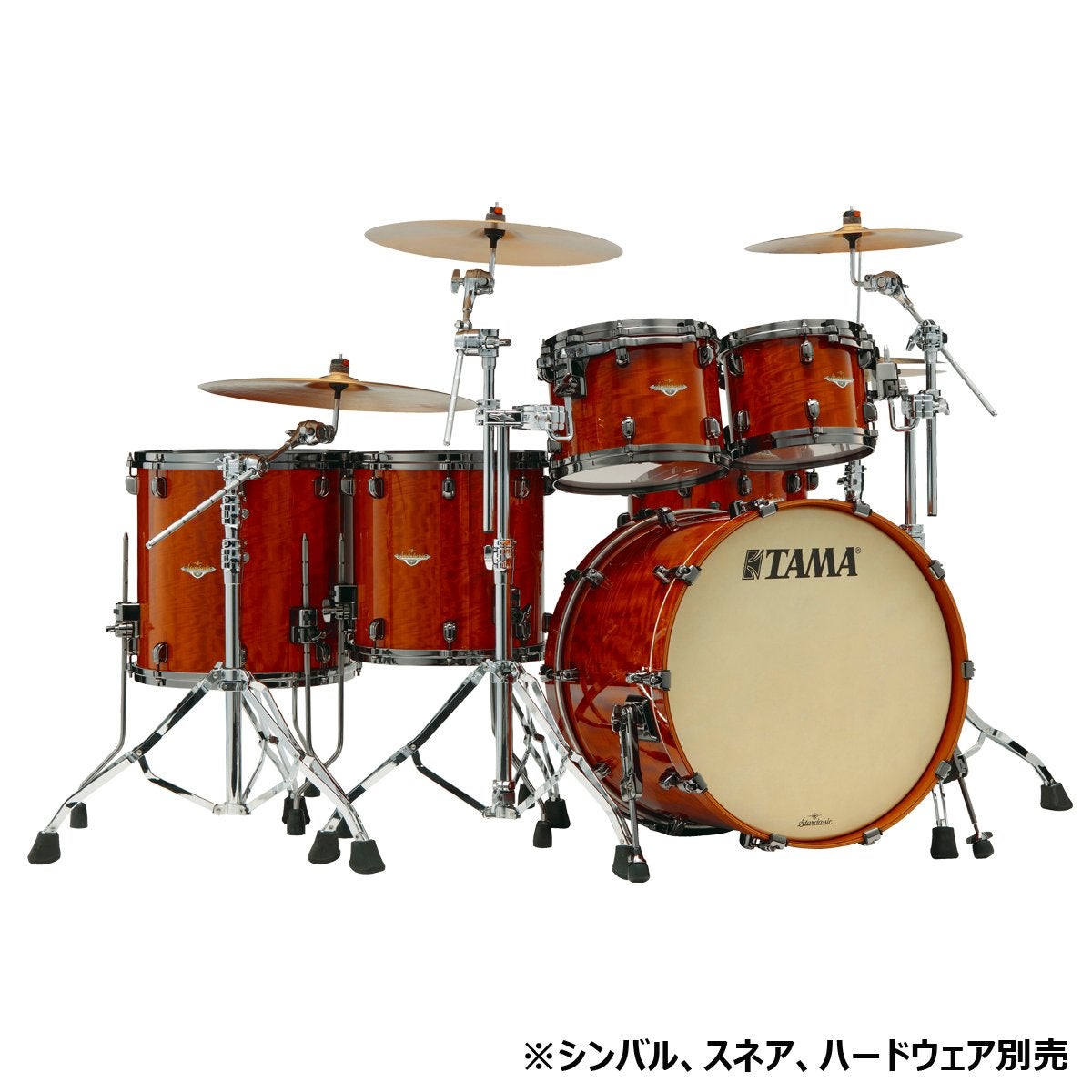 TAMA / STARCLASSIC Bubinga 5pcs Kit Figured African Cherry Outer
