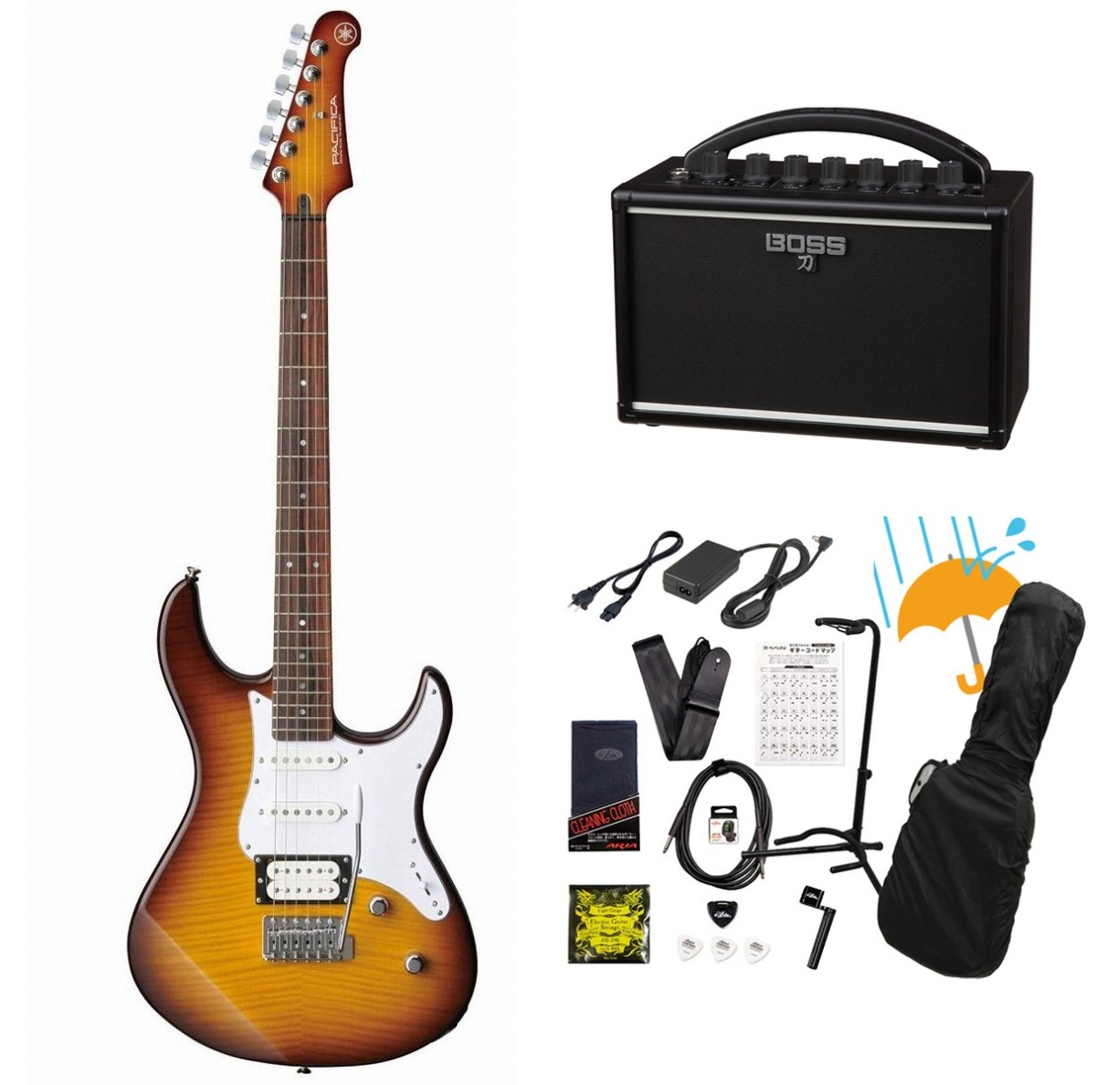 ヤマハ(YAMAHA) PACIFICA PAC212VFM TBL ソフトケース付属 YAMAHA