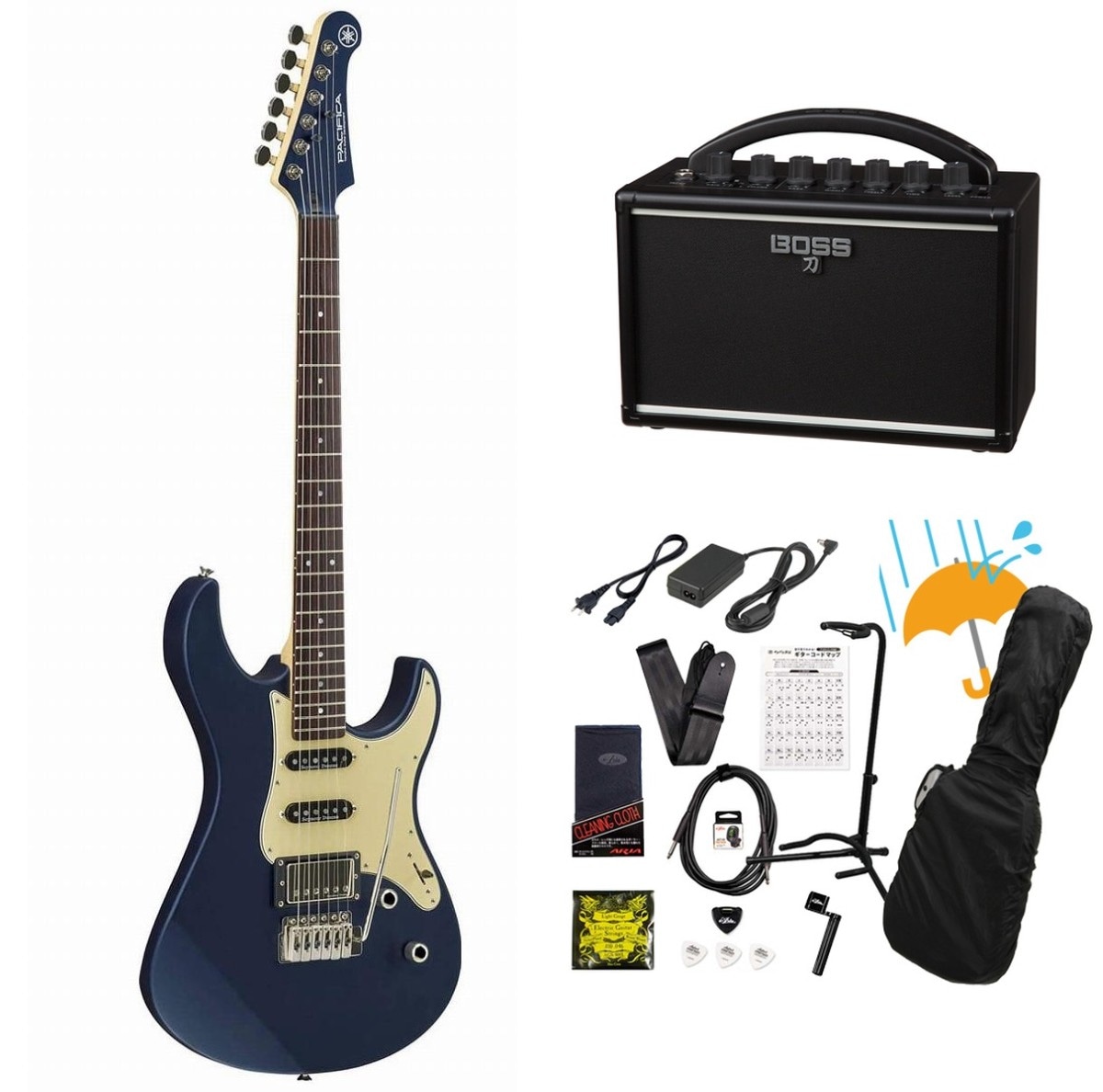 YAMAHA / Pacifica 612 VIIX MSB(マットシルクブルー) BOSS KATANA
