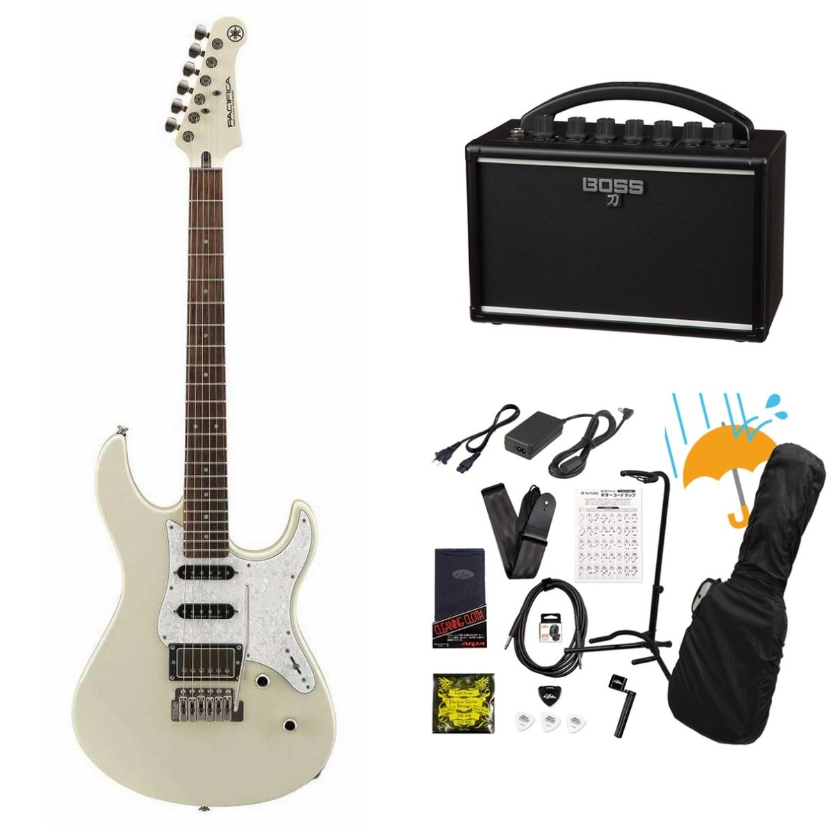 YAMAHA / Pacifica PAC612VIIX VWH (ヴィンテージホワイト)   BOSS KATANA MINI アンプ付き13点セット！