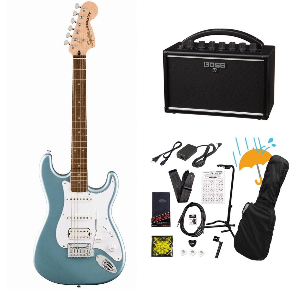 Squier by Fender / Affinity Series Stratocaster Junior HSS Laurel 