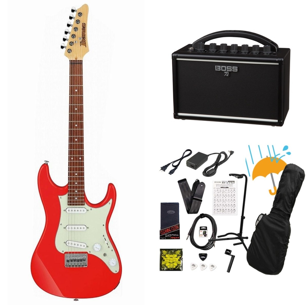 ストラトキャスタータイプ × IBANEZ × レッド)の検索結果 | ギター