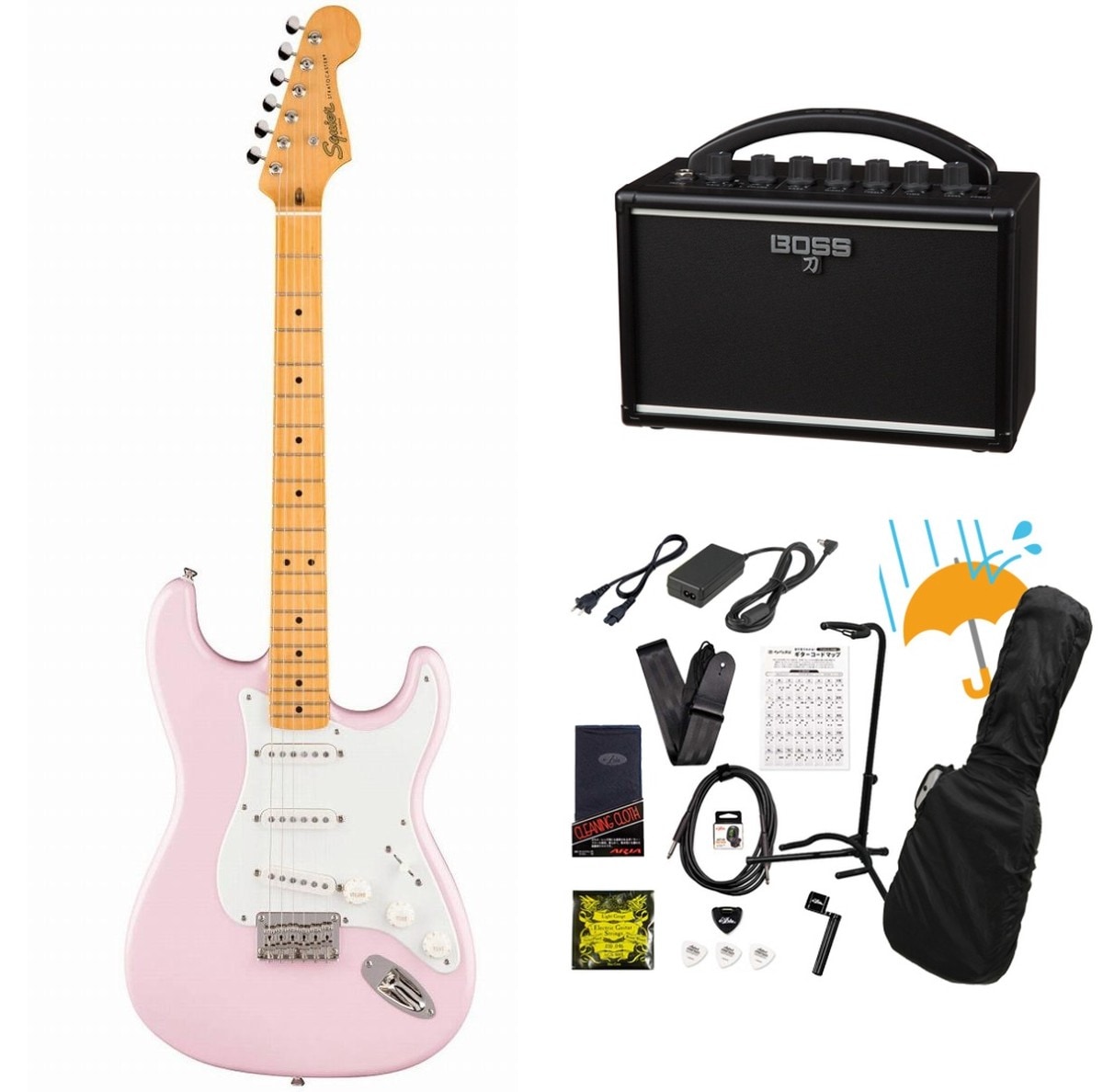 SQUIER BY FENDER × ピンク × S：新品)の検索結果 | ギター、アコギ