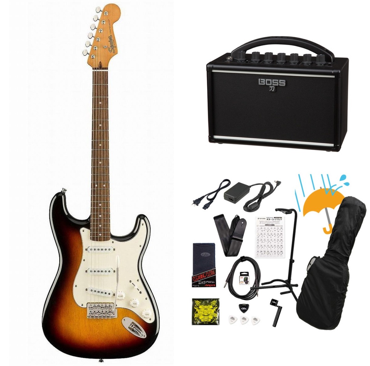 Squier by Fender / Classic Vibe 60s Stratocaster Laurel FB 3-Color